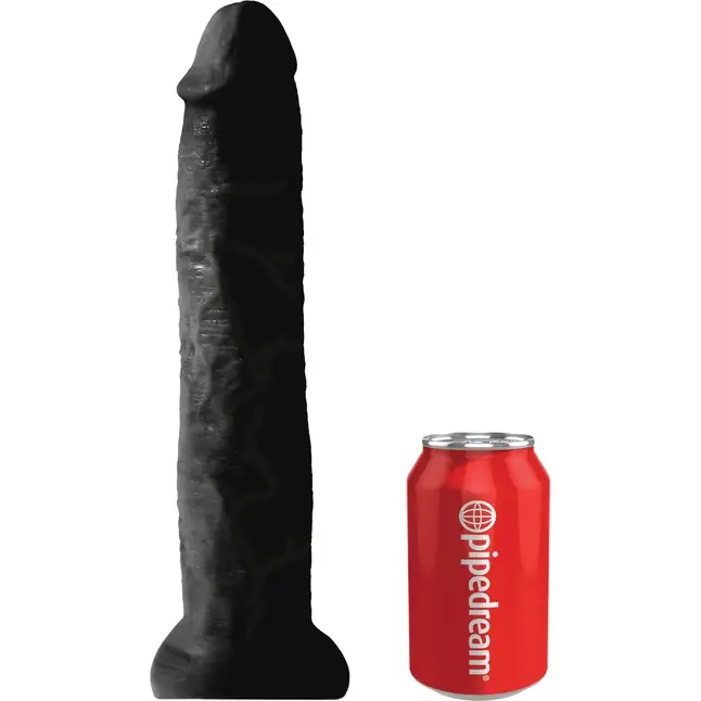 Черный фаллоимитатор-гигант на присоске 13 Cocks - 33 см. - King Cock. Фотография 2.