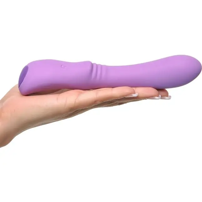 Сиреневый перезаряжаемый гнущийся вибратор Flexible Please-Her - 18,5 см - Fantasy For Her. Фотография 4.