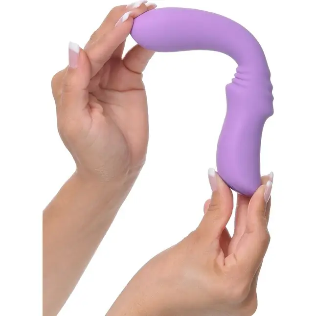 Сиреневый перезаряжаемый гнущийся вибратор Flexible Please-Her - 18,5 см - Fantasy For Her. Фотография 6.