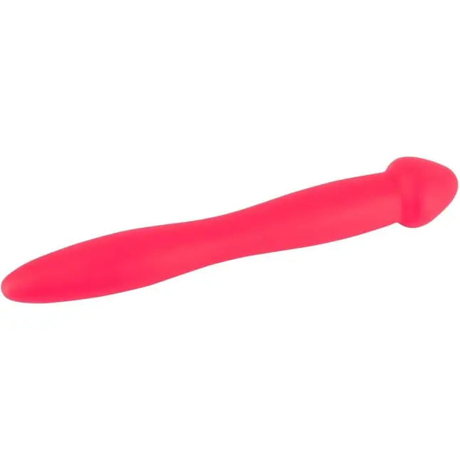 Красный гибкий двусторонний фаллоимитатор Colorful Joy - 21,5 см - You2Toys. Фотография 2.