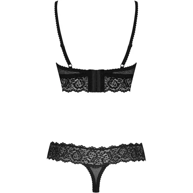 Соблазнительный ажурный комплект с цветочным узором - Sexy. Фотография 4.