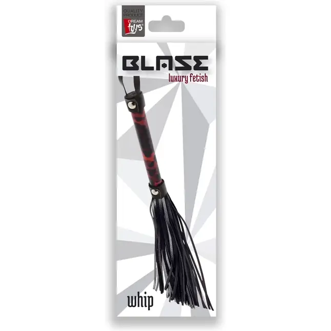Чёрно-красная плеть BLAZE FLOGGER - 43 см - Blaze. Фотография 2.
