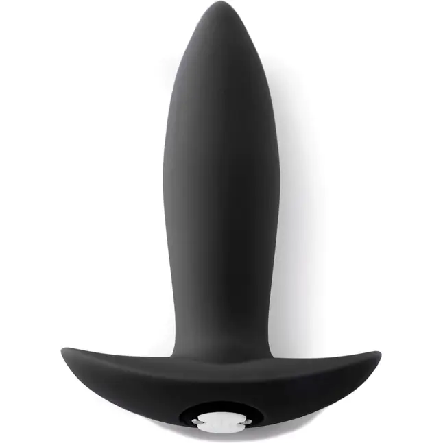 Черный анальный вибромассажер MINI PLUG - 9,5 см