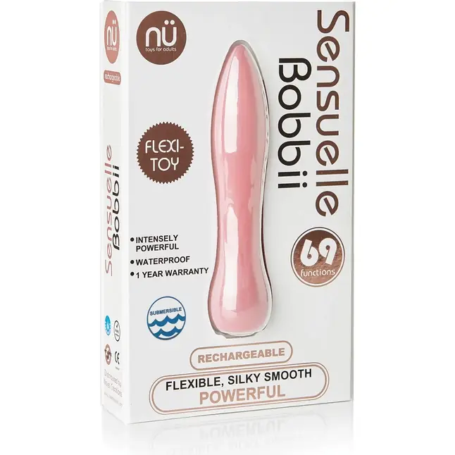 Розовая вибропуля BOBBI - 10 см. Фотография 2.