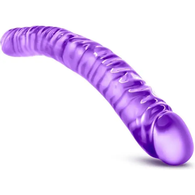 Фиолетовый двусторонний фаллоимитатор 18 inch Double Dildo - 45 см - B Yours. Фотография 3.