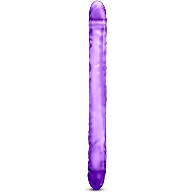 Фиолетовый двусторонний фаллоимитатор 18 inch Double Dildo - 45 см - B Yours