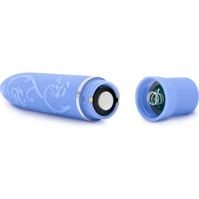 Голубая вибропуля Bliss Vibe - 10,1 см - Rose. Фотография 4.