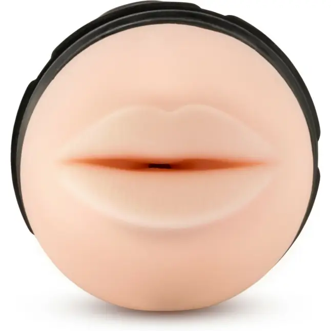 Телесный мастурбатор-ротик в колбе The Torch Luscious Lips - M for Men. Фотография 4.