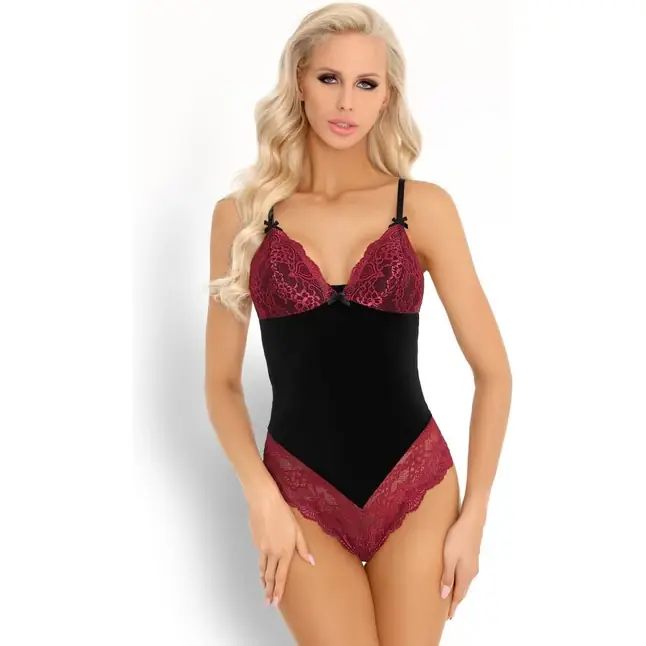 Обольстительное боди Caris - Pink Rosses Collection