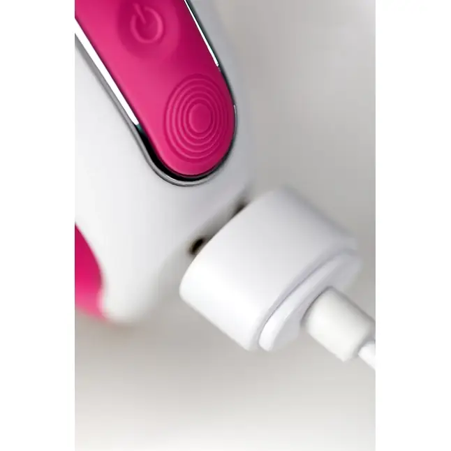 Ярко-розовый вибратор Satisfyer Mr. Rabbit с клиторальным отростком - 22,1 см. Фотография 6.