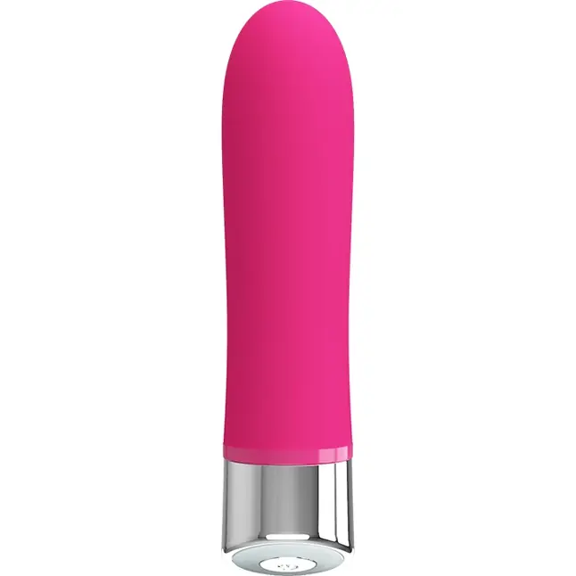 Розовый мини-вибратор Sampson - 12,4 см - Pretty Love