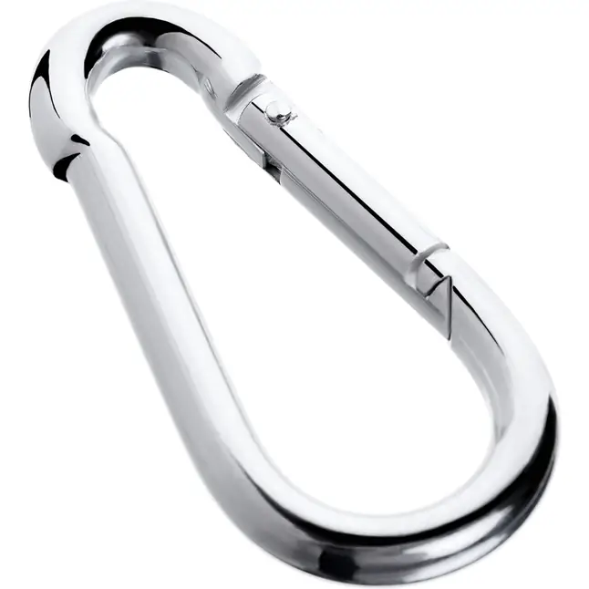 Серебристый карабин TOYFA Metal - Metal. Фотография 3.
