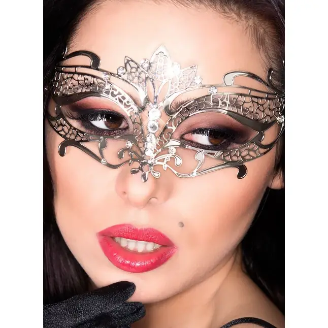 Фигурная серебристая маска Mysterious Mask