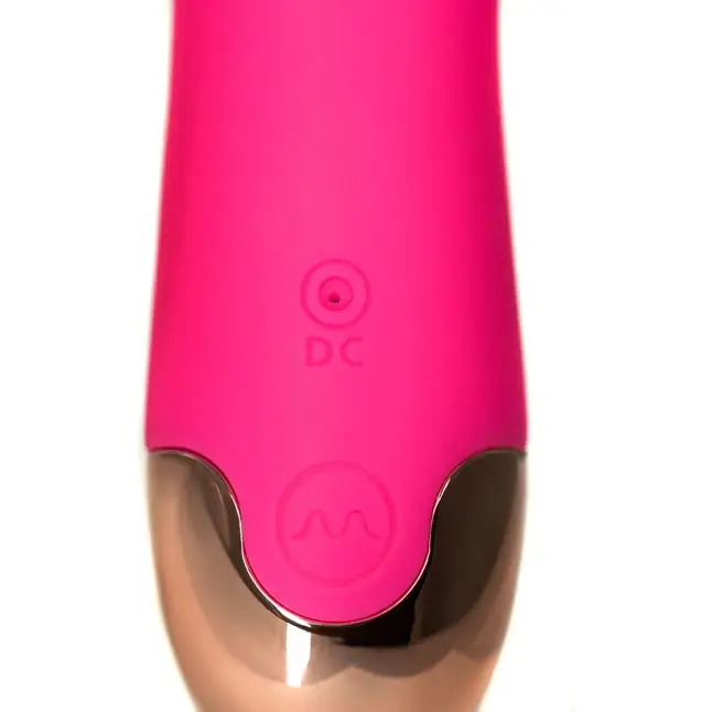 Розовый вибратор-ротатор Lova-lova - 17,5 см. Фотография 4.