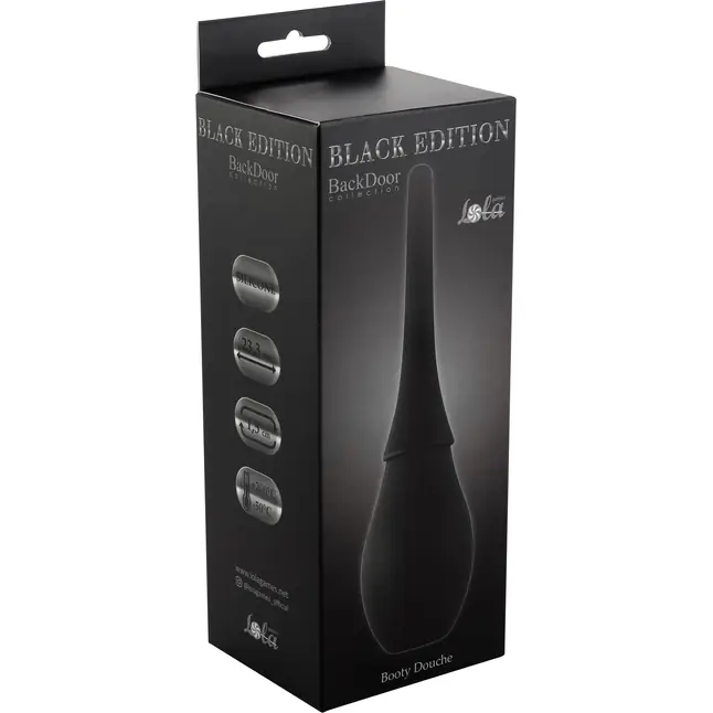 Чёрный анальный душ Booty Douche - Back Door Collection Black Edition. Фотография 2.