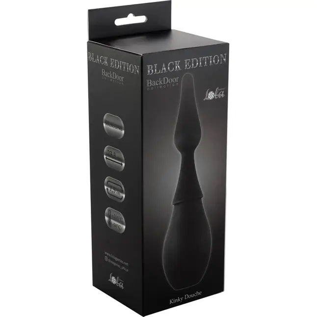Чёрный анальный душ Kinky Douche - Back Door Collection Black Edition. Фотография 2.